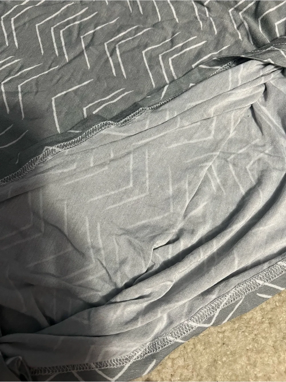 Gray Chevron Travel Car Seat Cover - Stretchy Nursing & Infant Cover